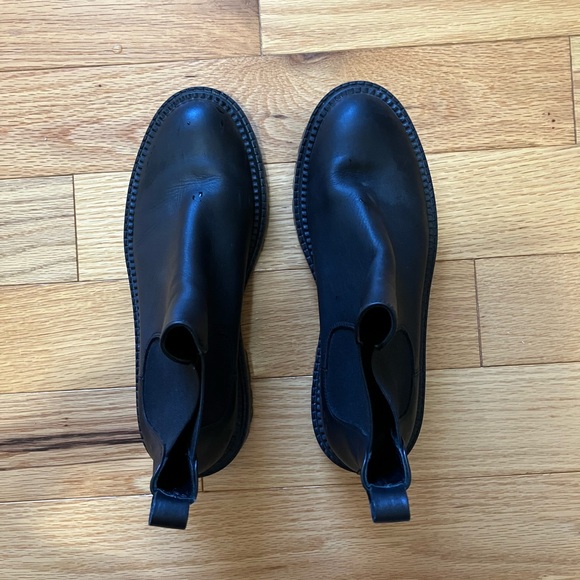 AGL – Chelsea Combat Boot Size 8.5/38.5 EU Black Leather - Picture 9 of 9